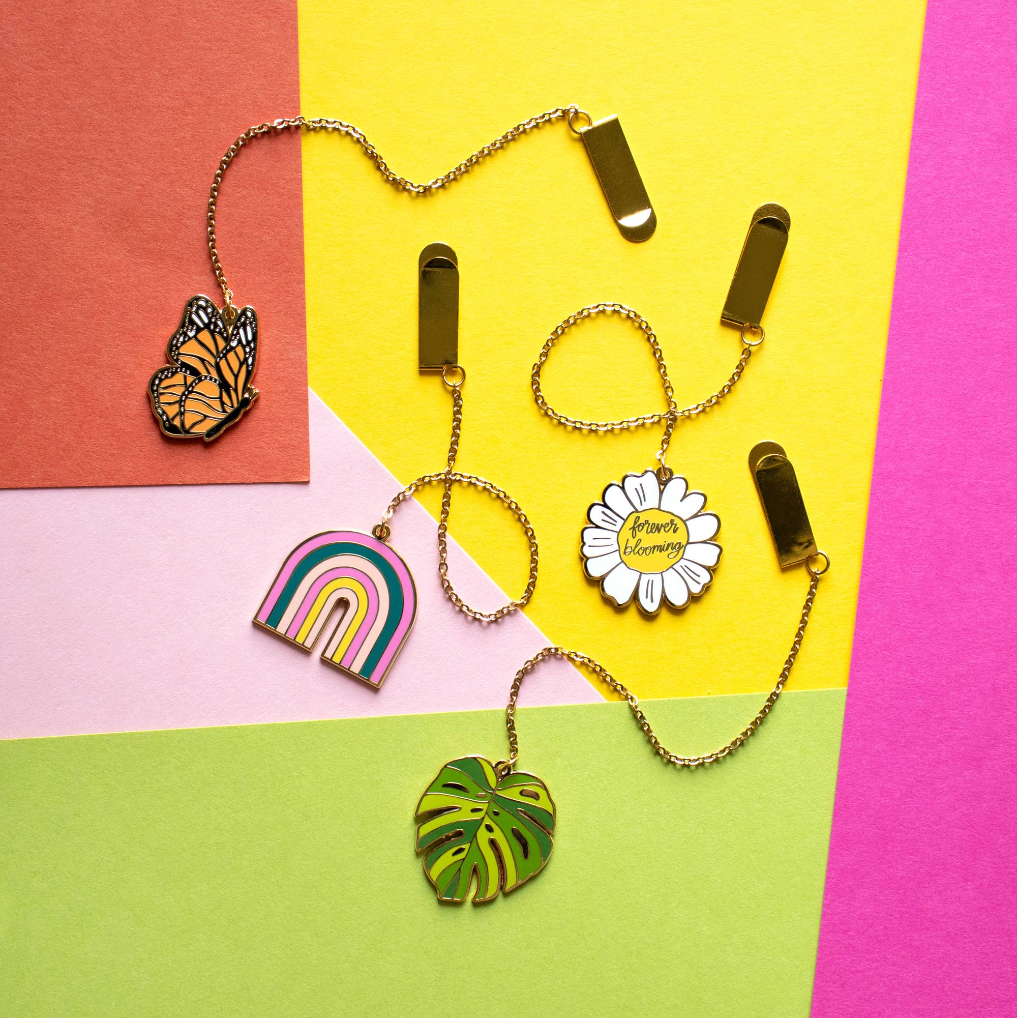 Pineapple Sundays Design Studio - Wholesale Bookmark - Butterfly Enamel Bookmark2