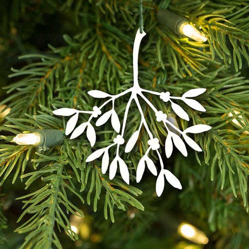 A Blackbird Sang - Wholesale Christmas Decoration - Christmas Decorations - Mistletoe - Three pieces in gold, silver, cream - metal6