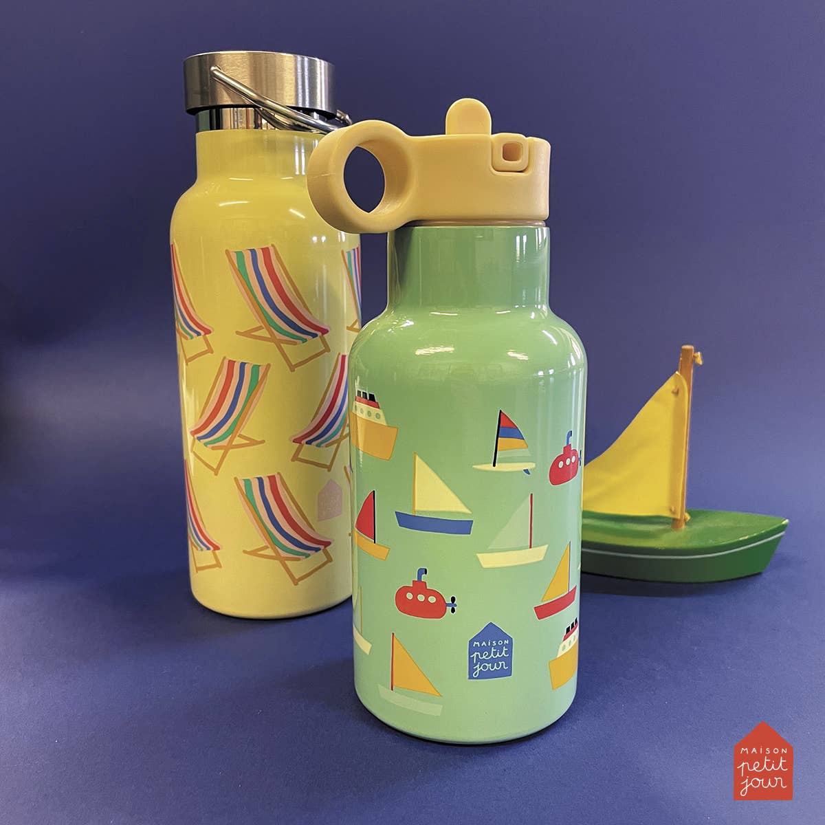 Petit Jour Paris - Wholesale Water Bottle - BT793R SMALL INSULATED WATER BOTTLE FOR BOATS (0.35L)1