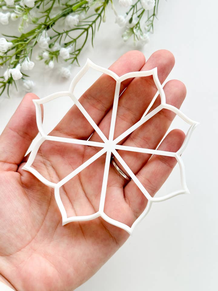 Flower #2 Trinket Dish Clay Cutter for wholesale by Tera Clay