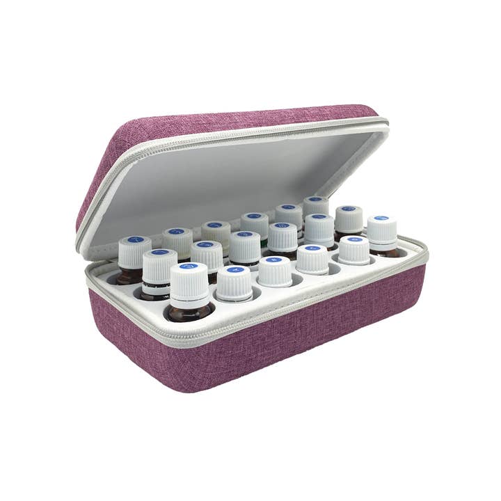 INNOBIZ - Wholesale Essential Oil Holder - Synelia case 18 essential oils - Purple1