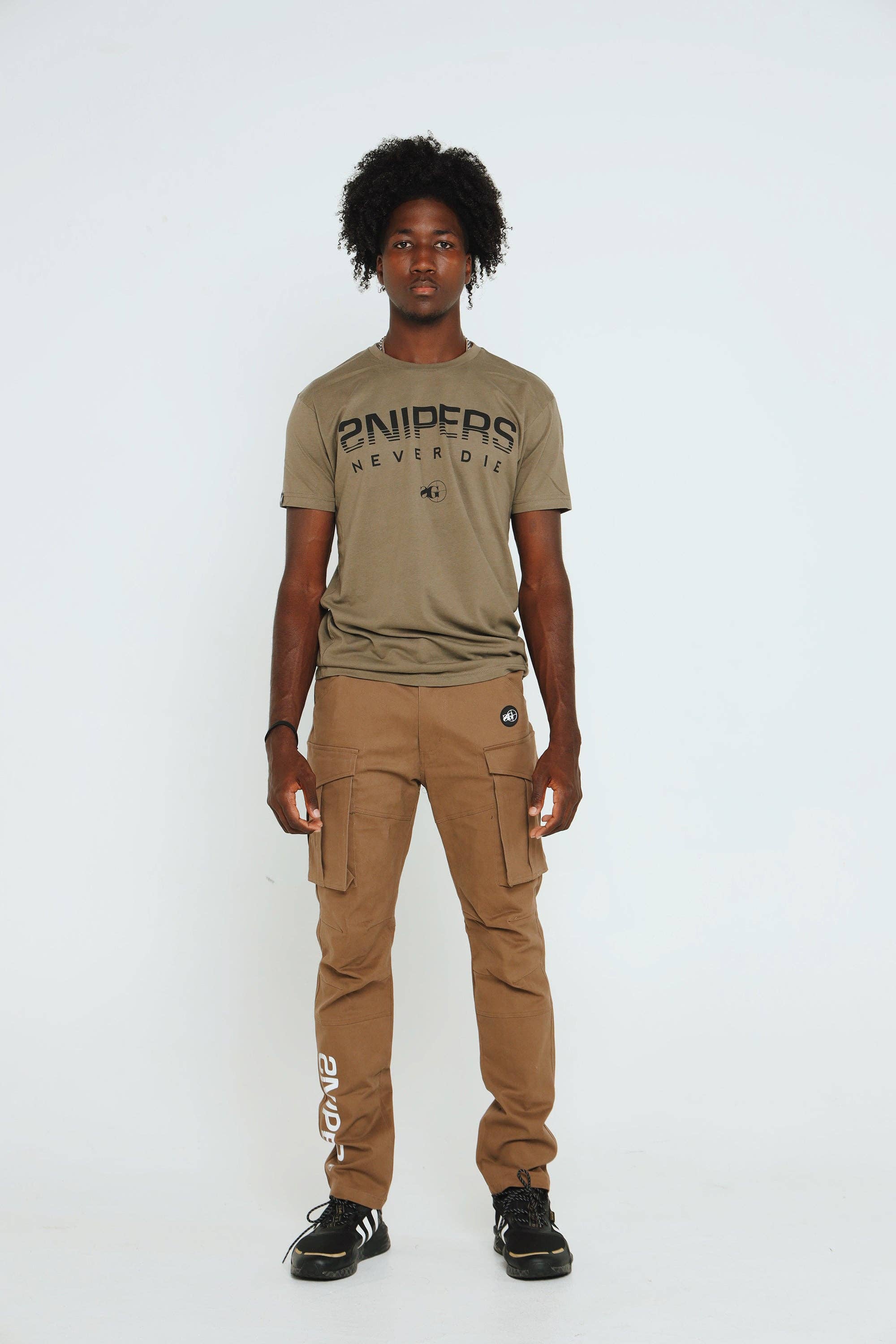 Sniper Gang Apparel - Wholesale Pants - Men's - Sniper Cargo Pants (Khaki)11