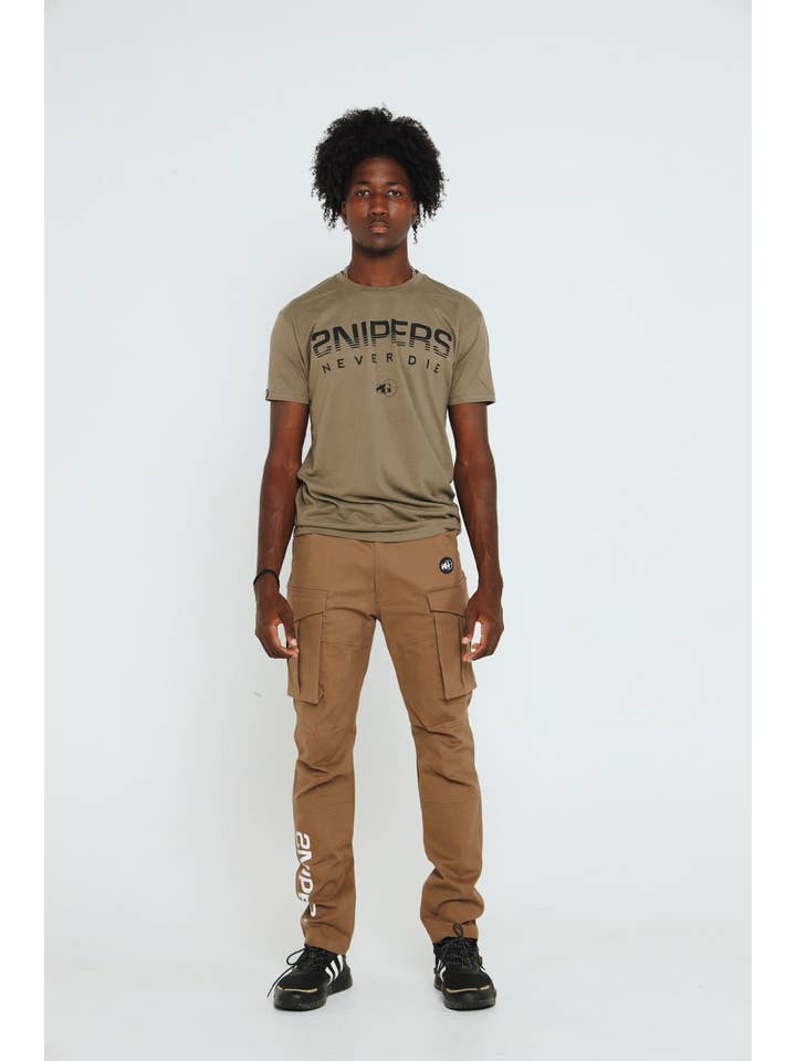 Sniper Gang Apparel - Wholesale Pants - Men's - Sniper Cargo Pants (Khaki)11