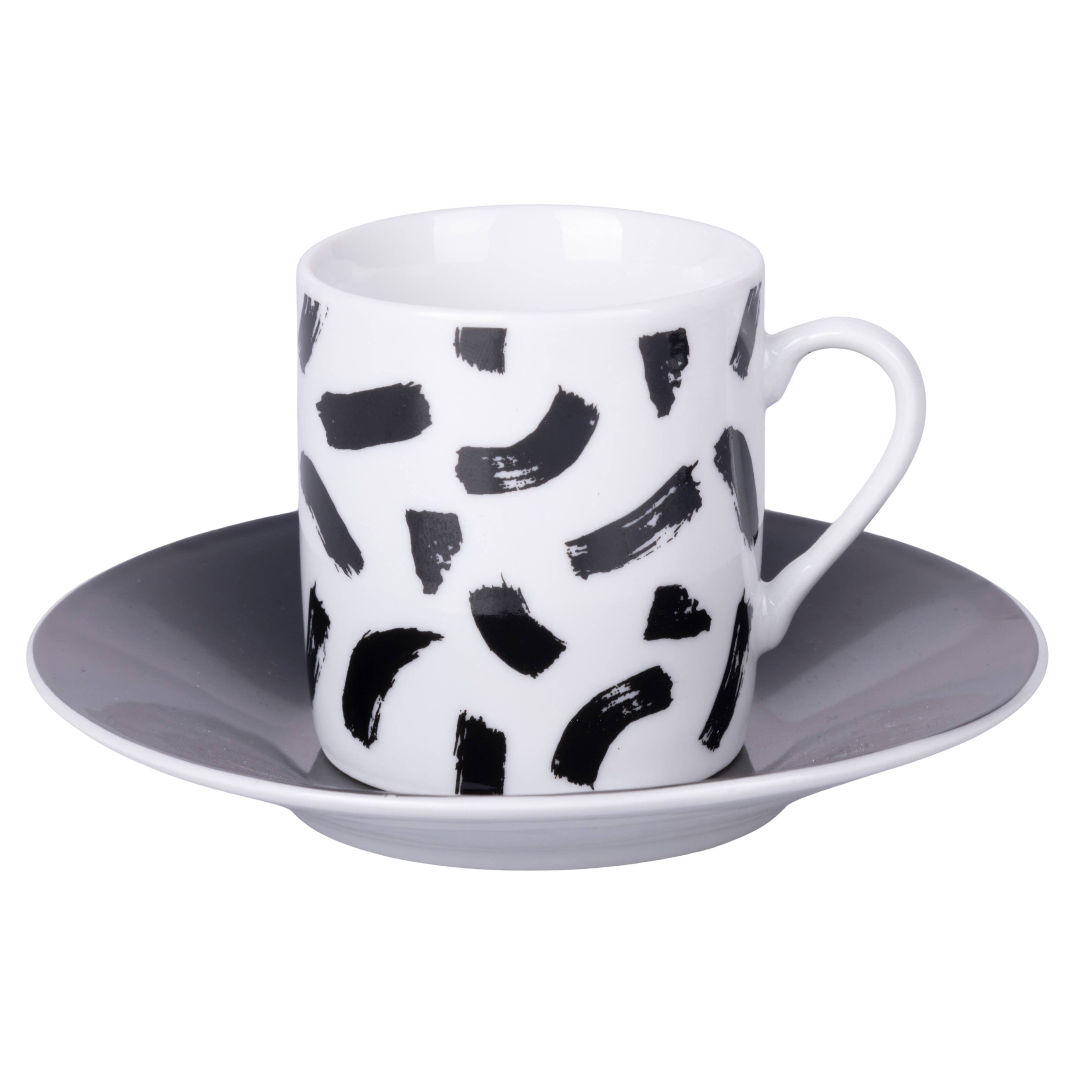 VdE Tivoli 1996 - Wholesale Coffee/Tea Cup - The Black Mood Set 6PCS Cups 90ML/saucer2