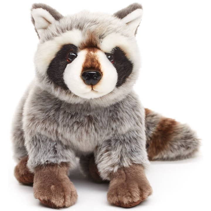 Uni Toys - Wholesale Stuffed/Plush Toy - Kids & Baby - Raccoon, sitting - 25 cm (length) - cuddly/plush toy2