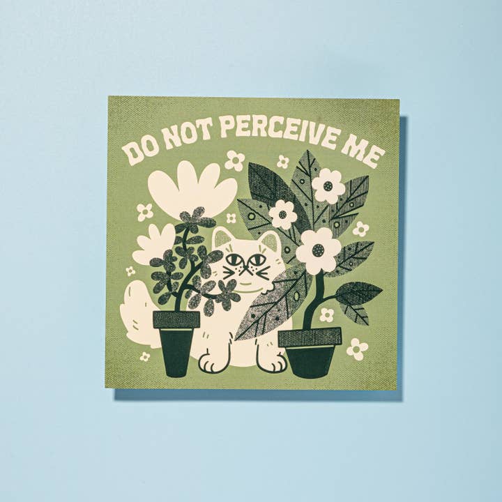 Do Not Perceive Me Print for wholesale by Sara McCandless Illustration