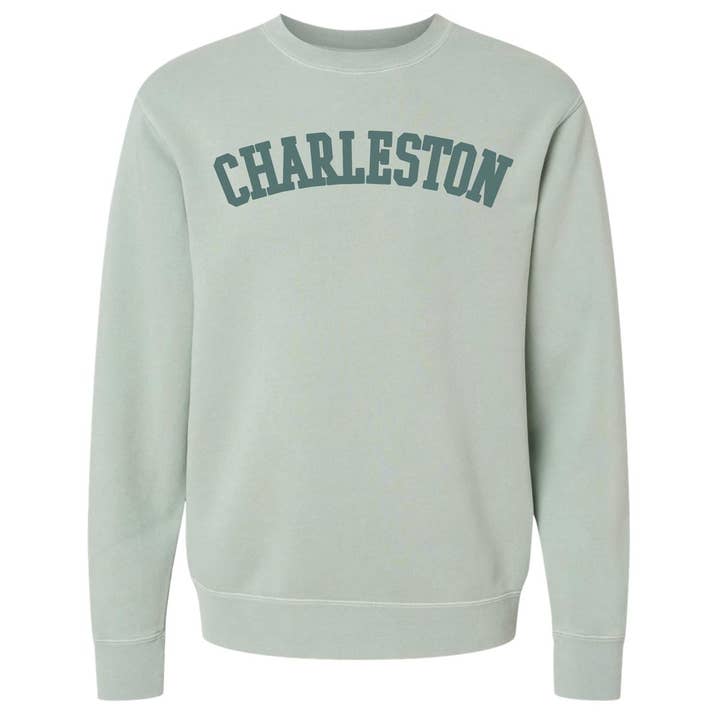 Charleston Puff Print Crew Sweatshirt for wholesale by Jupmode