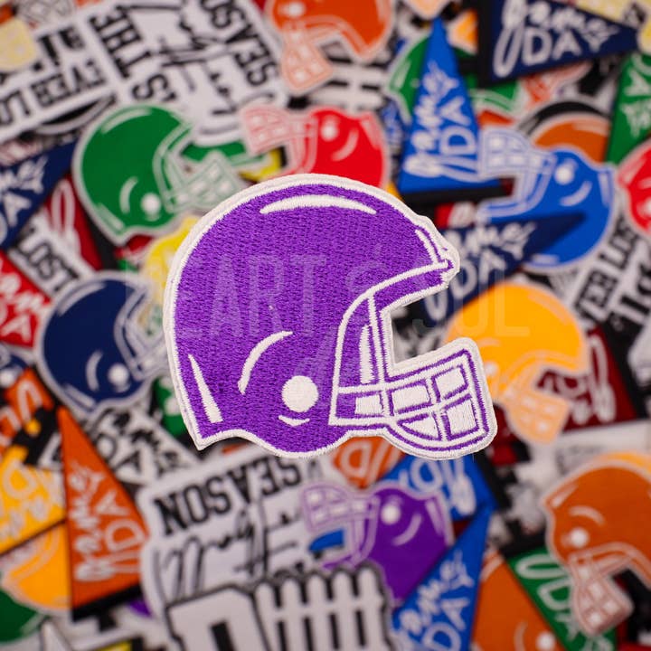 Heart & Sol Design - Vente Écusson - Patch pour casque de football