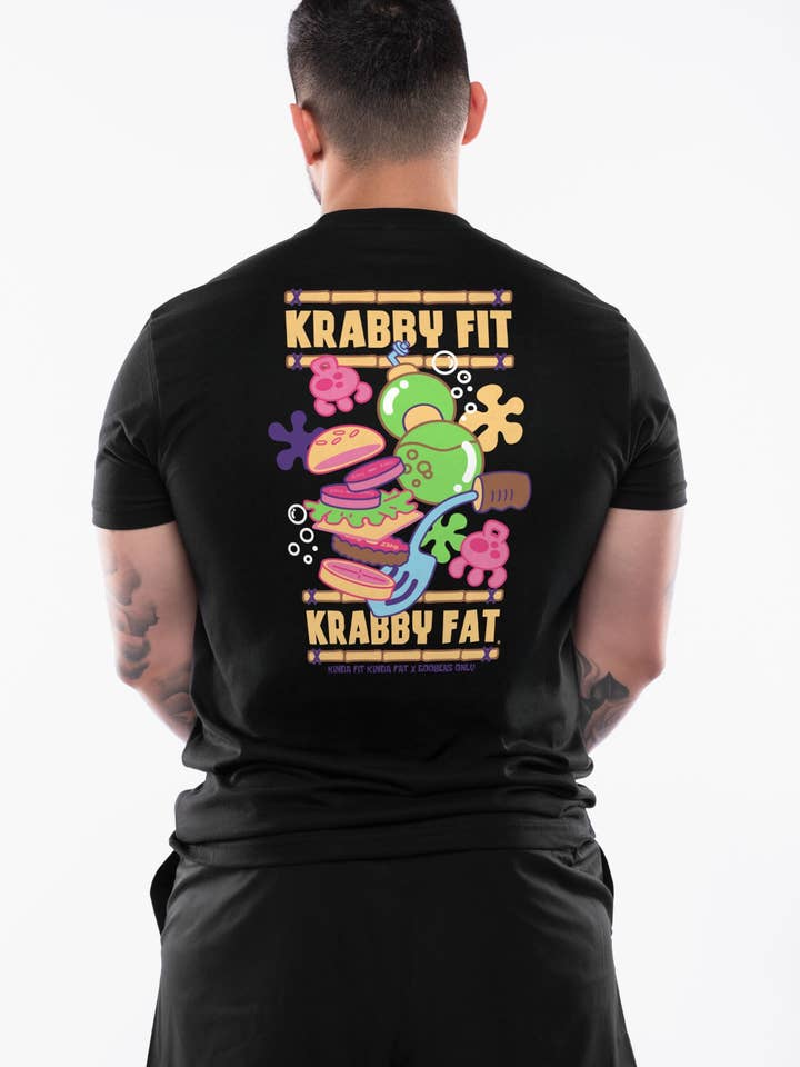 KFKF x Goobers Only: Krabby Fit Krabby Fat Signaturblandning T-shirt för wholesale av Kinda Fit Kinda Fat