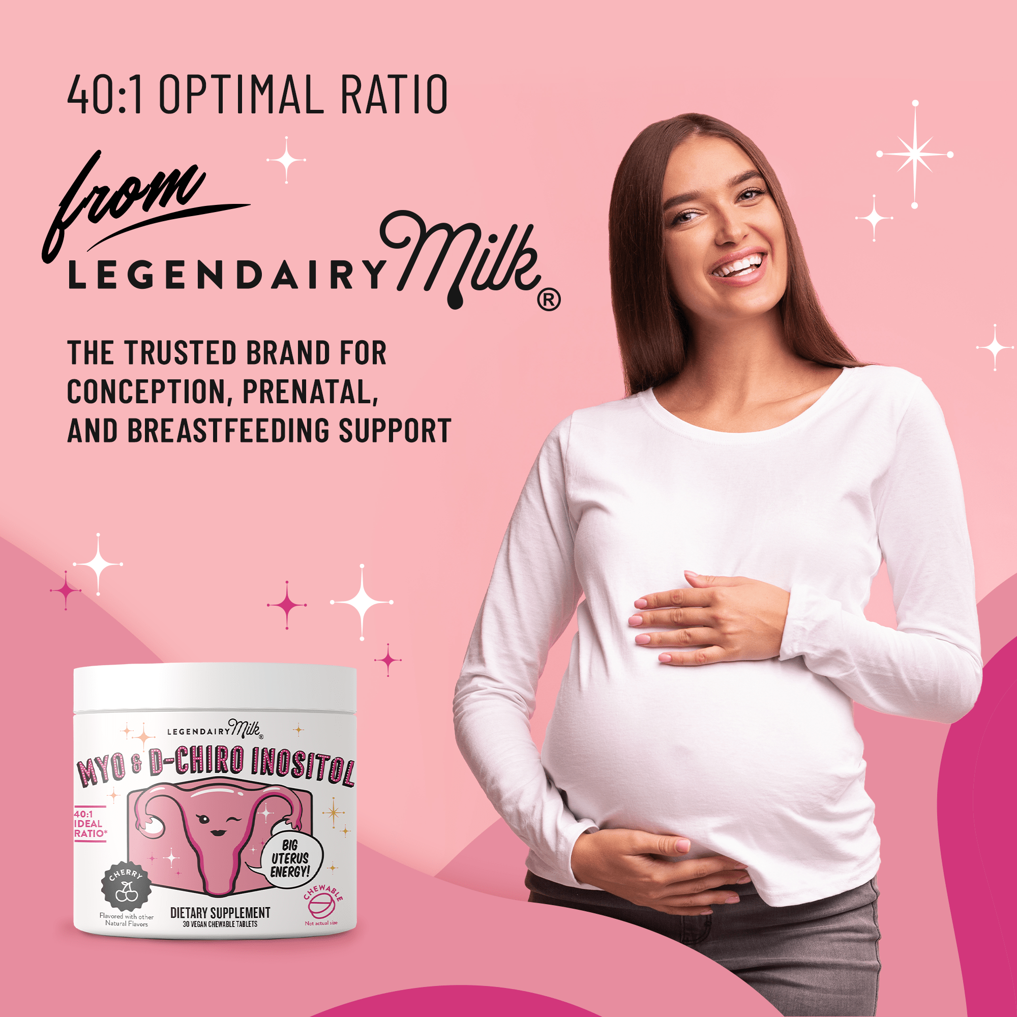 Legendairy Milk - Wholesale Oral Supplement/Vitamin - Myo & D-Chiro Inositol Chewable Tablets5