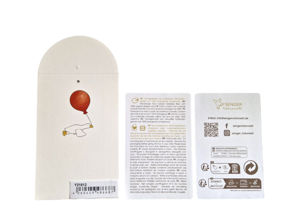 Senger-Naturwelt - Wholesale Stuffed/Plush Toy - Kids & Baby - Floppy animal Bear, small | white2