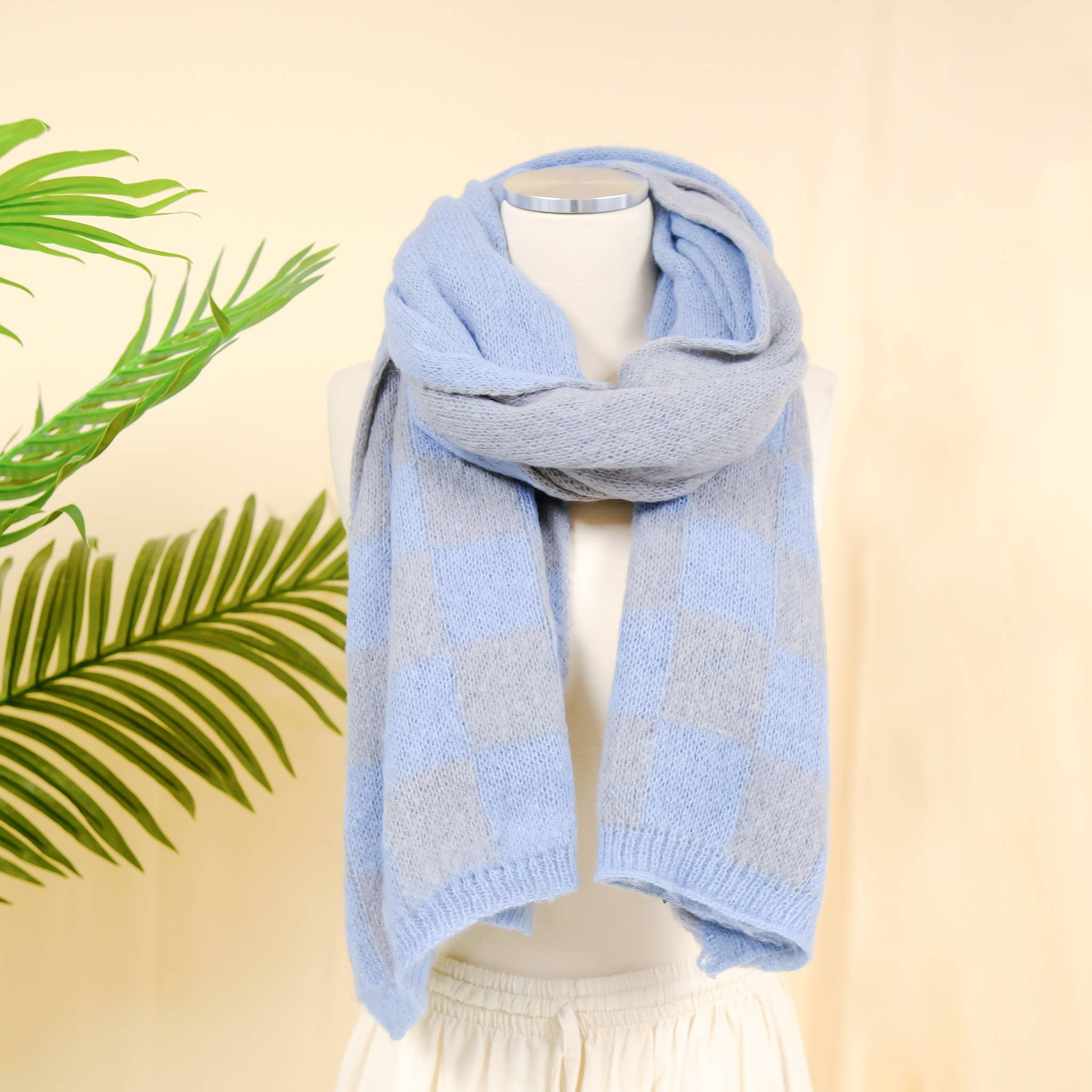 Karma Nepal Crafts – wholesale Scarf – Women's – Plaid Winter Oversized Scarfs1