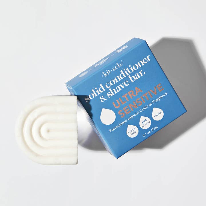 KITSCH - Wholesale Shampoo Puck/Solid Shampoo - Ultra Sensitive Conditioner & Shave Bar Fragrance-Free