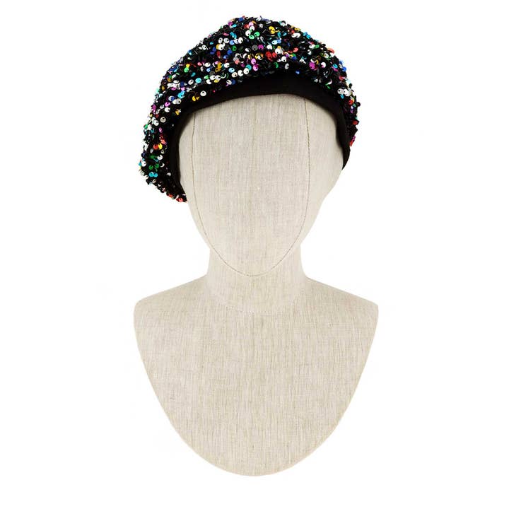 anbfashion - Wholesale Beret - Women's - Sparkly Sequins Beret