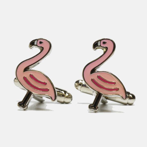 Curated Basics - Wholesale Cufflinks - Flamingo Cufflinks0