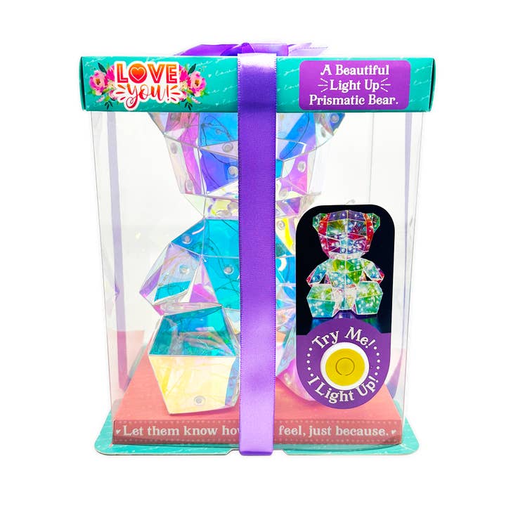 Light-Up Prismatic Bear Keepsake Gift Boxed - Single Item and other Purchase Wholesale birthstone bear. Free Returns & Net 60 Terms on Faire trending on Faire.