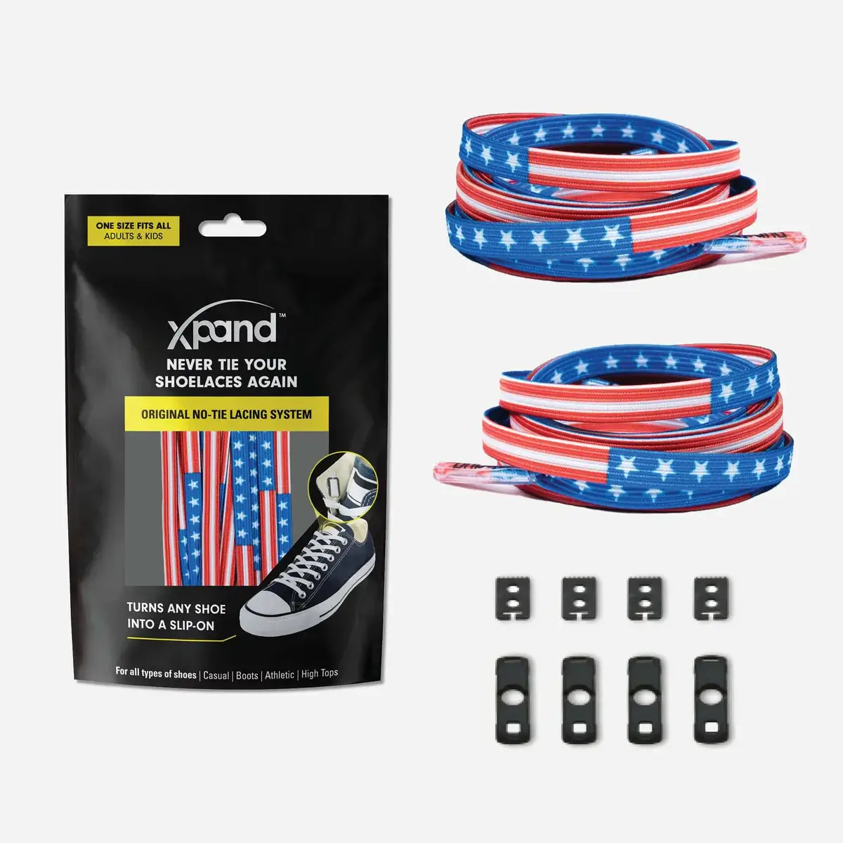 Xpand Laces – Engroshandel Snørebånd - Unisex – Elastiske flade snørebånd uden knude | Ingen flere knuder | Én størrelse29