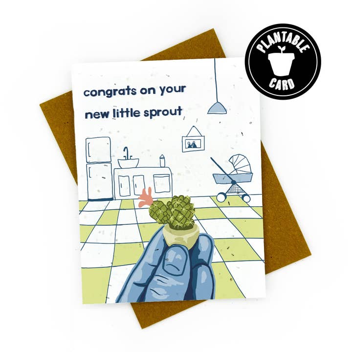Lille Sprout Baby Card for engroshandel hos Cato & Company