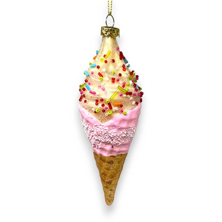 Ice Cream Cone with Sprinkles Glass Christmas Ornament and other Purchase wholesale ice cream waffle cone. Free returns & net 60 terms on Faire trending on Faire.