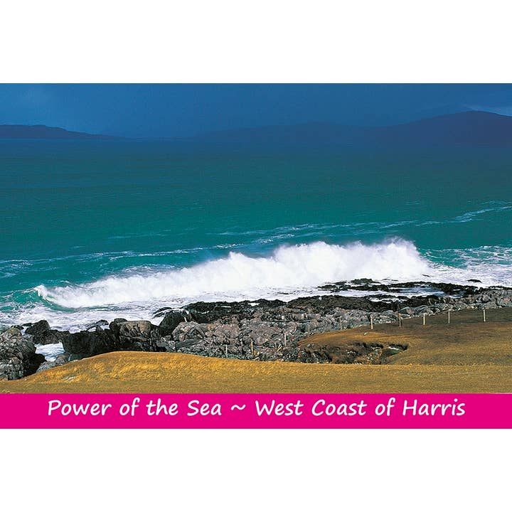 Lille postkort Kraft af havet West Coast Harris for engroshandel hos Island Blue Publishing