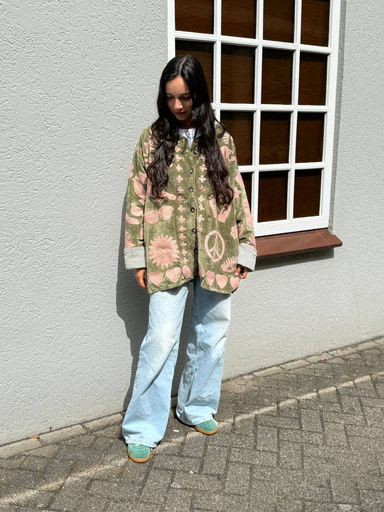 ToutVintage - Wholesale Jacket - Women's - Velvet Jacket DREAM green pink9