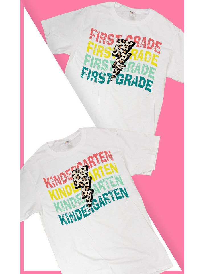 Sugar Stitch - Vente T-shirt sérigraphié – femme - T-shirt scolaire à motif léopard Lightning Bolt13