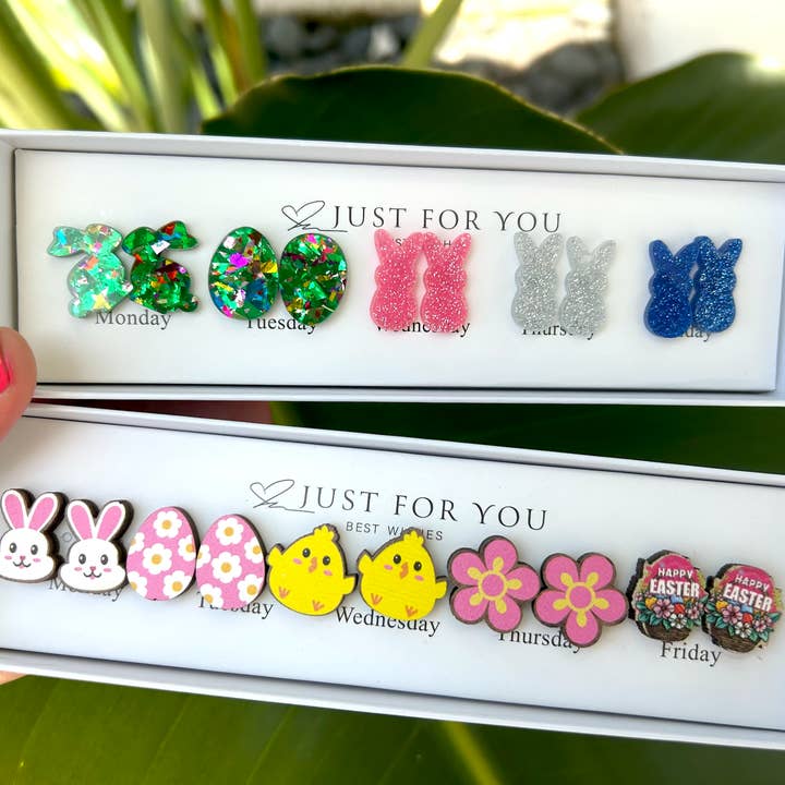 🌸Boxes of Easter Earrings for wholesale by Kate Tuesday Jewelry