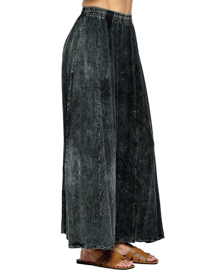 Yak & Yeti - Wholesale Broek - Dames - Broek Palazzo Vintage Wash12