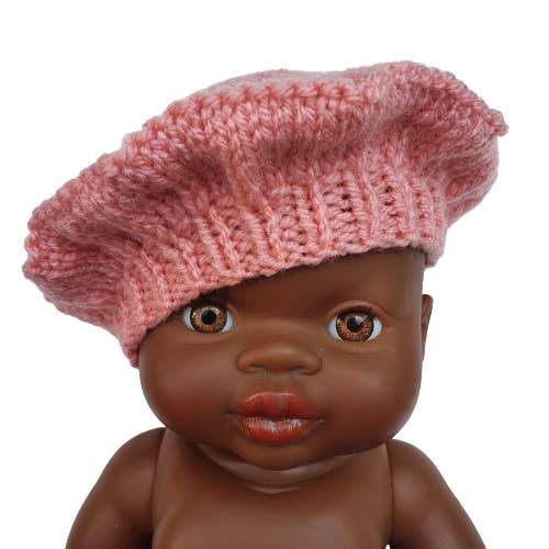 Berret Laine Rose for wholesale by Maman Poule et Papa Coq