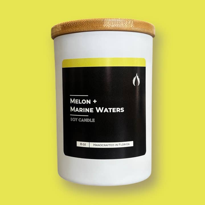 Vela de Soja Melão + Águas Marinhas por atacado de Florida Candle Co
