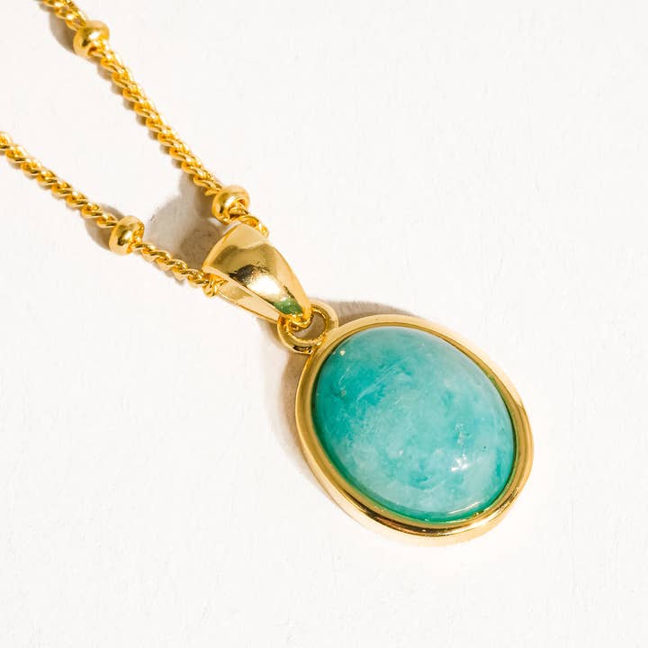 Flânerie by MAIQ - Vendita all'ingrosso Collana con ciondolo/pendaglio - Collana Caillou in oro 18 carati con pietre naturali assortite1