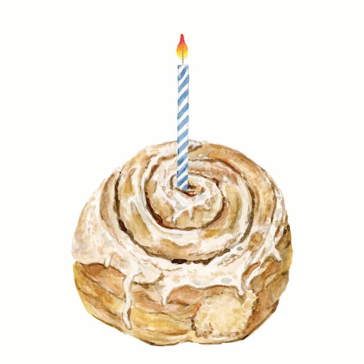The Land of La - Wholesale Birthday Card - Cinnamon Bun