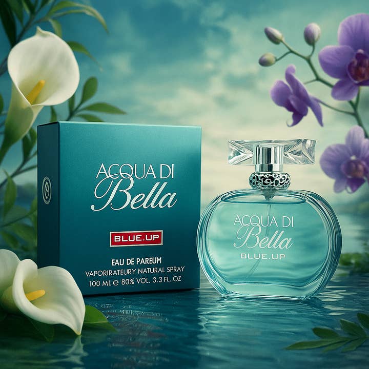 BLUE UP ACQUA DI BELLA – Women's Eau de Parfum 100 ml and other Purchase Wholesale mini di acqua. Free Returns & Net 60 Terms on Faire trending on Faire.