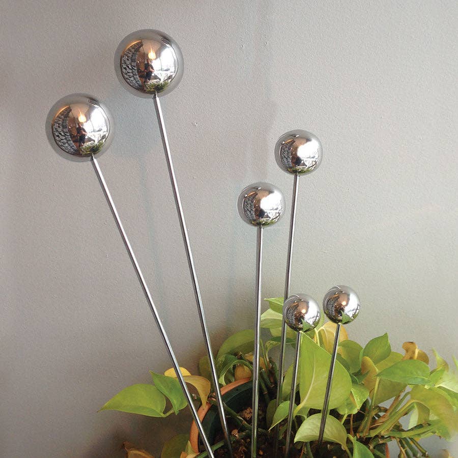 Rome Garden - Wholesale Garden/Lawn Stake - Rome Garden Lollipop Stakes Set of 6 Stainless Steel #CS-7191