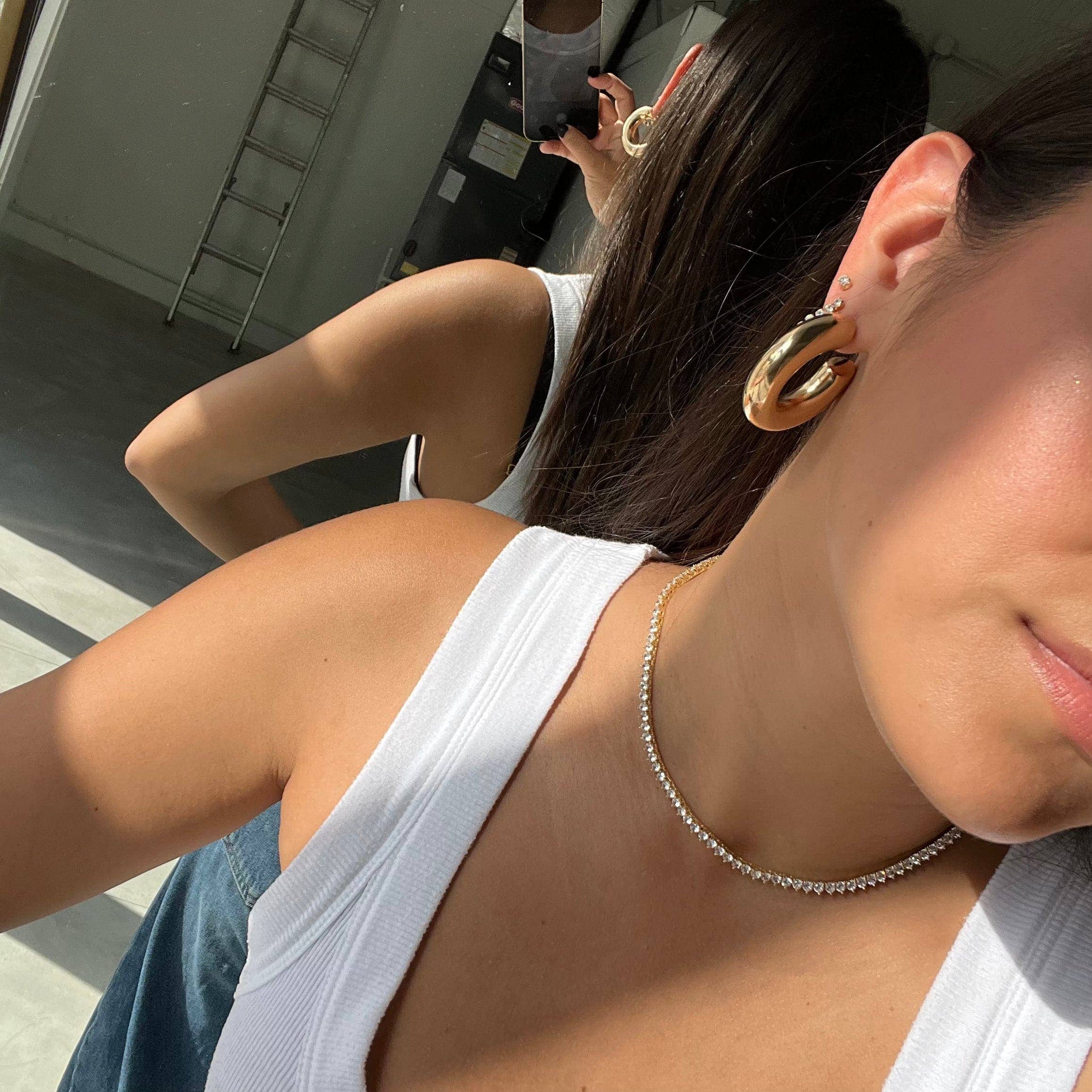 Kasa Karly - Wholesale Pendant/Charm Necklace - THREE POINT IMITATION DIAMOND NECKLACE5