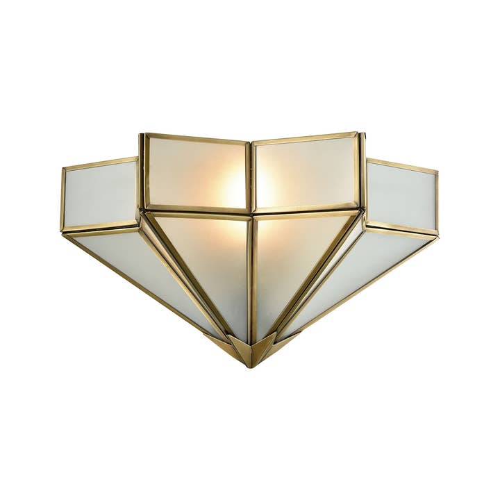 Elk Home - Wholesale Chandelier/Hanging Light - Decostar 1-Light Brass Star Wall Sconce Light Fixture