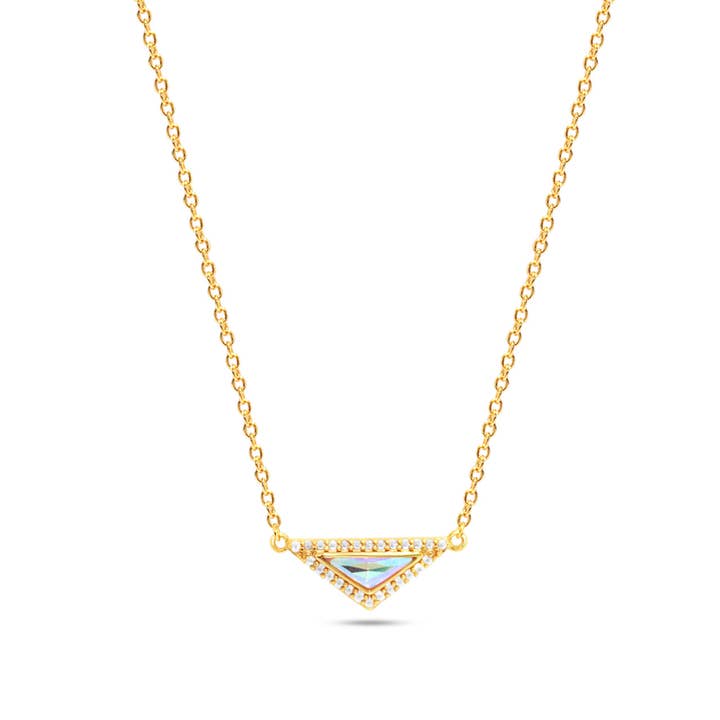 Colar com ponta de quartzo Angel Aura por atacado de Chloe + Lois