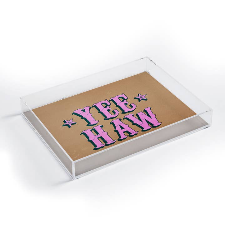 ayeyokp Yee Haw Full Rodeo Edition Acrylic Tray for wholesale by Deny Designs