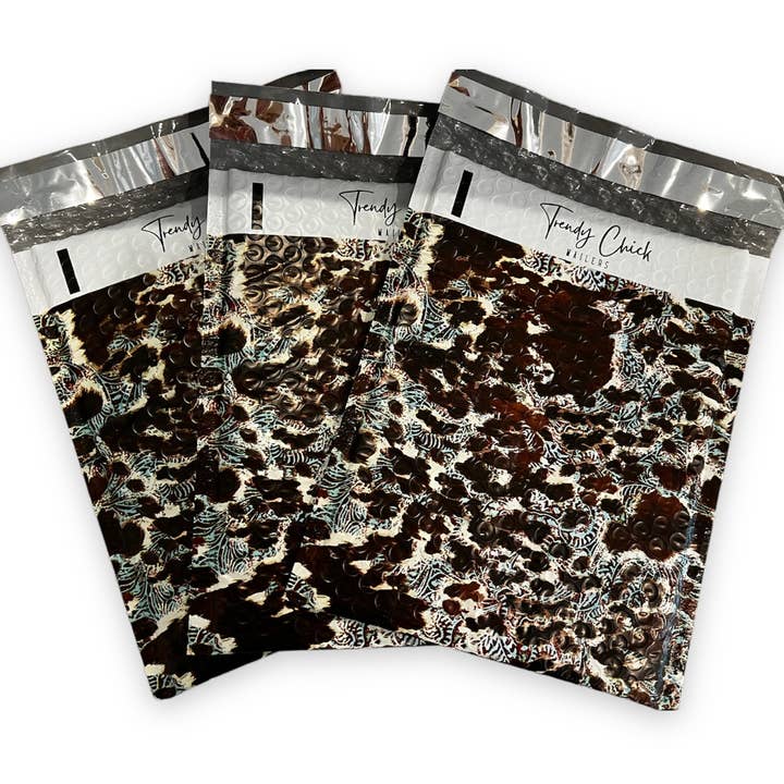 Trendy Chick Mailers – Großhandel Umschlag – Briefumschlag aus Rindsleder, 6,5 x 10 cm, Türkis