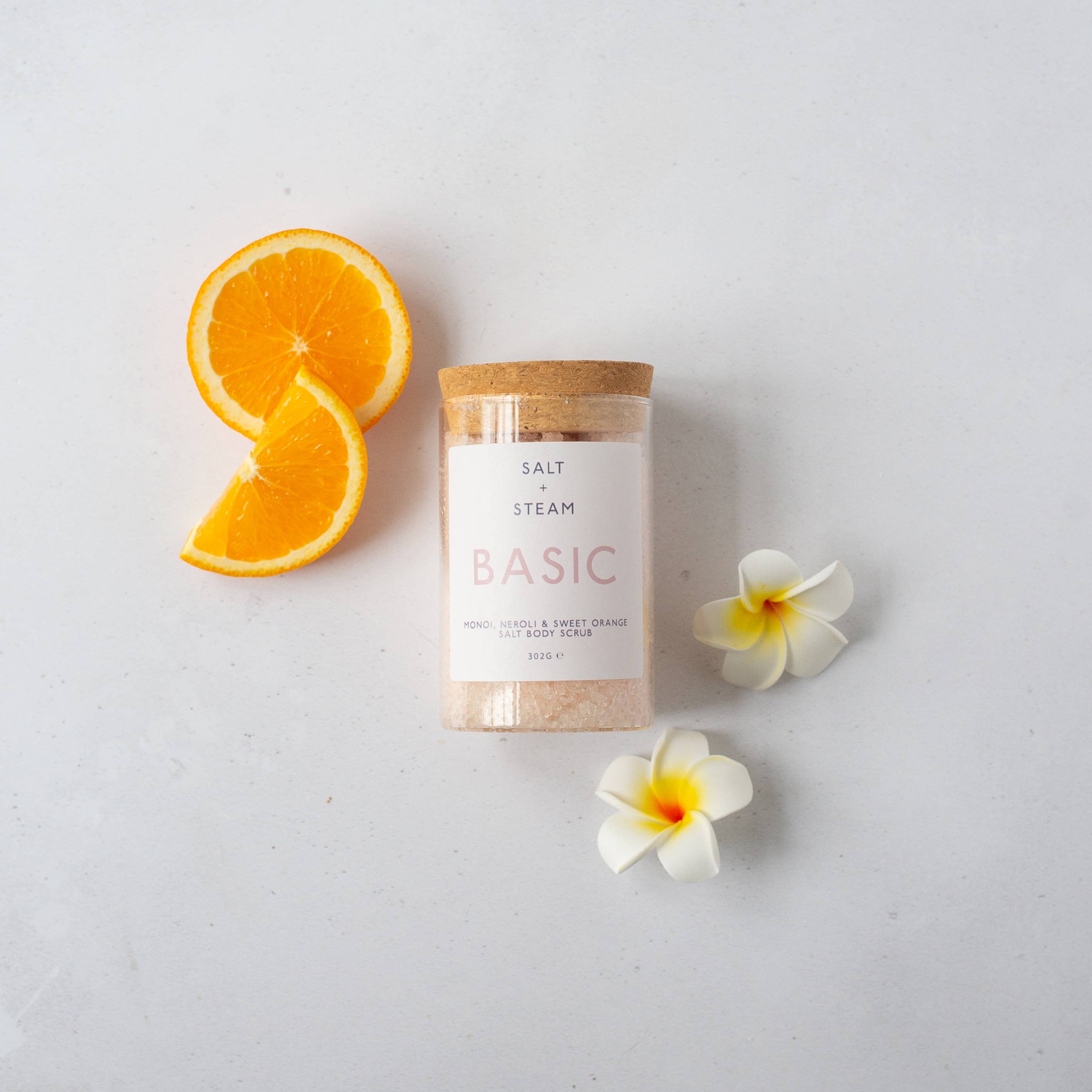 Salt + Steam - Wholesale Body Scrub/Exfoliant - Basic - Monoi & Sweet Orange Body Scrub 302g0