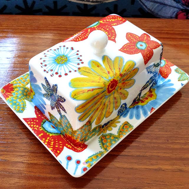 Rob Turner THE ART OF TABLEWARE – wholesale Butter dish – Flower Power Butter Dish2
