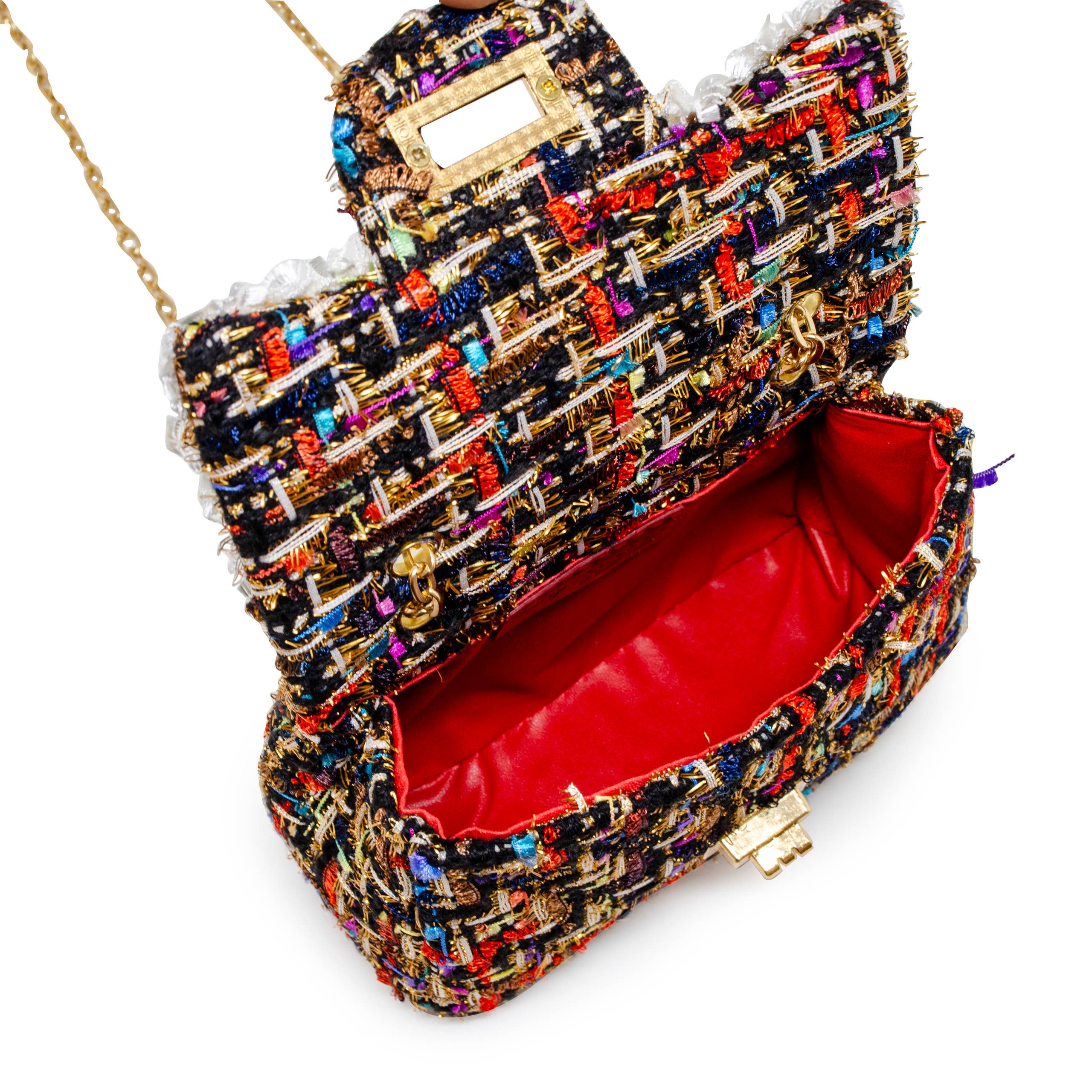 Tiny Treats and ZOMI GEMS - Vendita all'ingrosso Borsa a tracolla - Bambini - Borsa classica in tweed con perle18