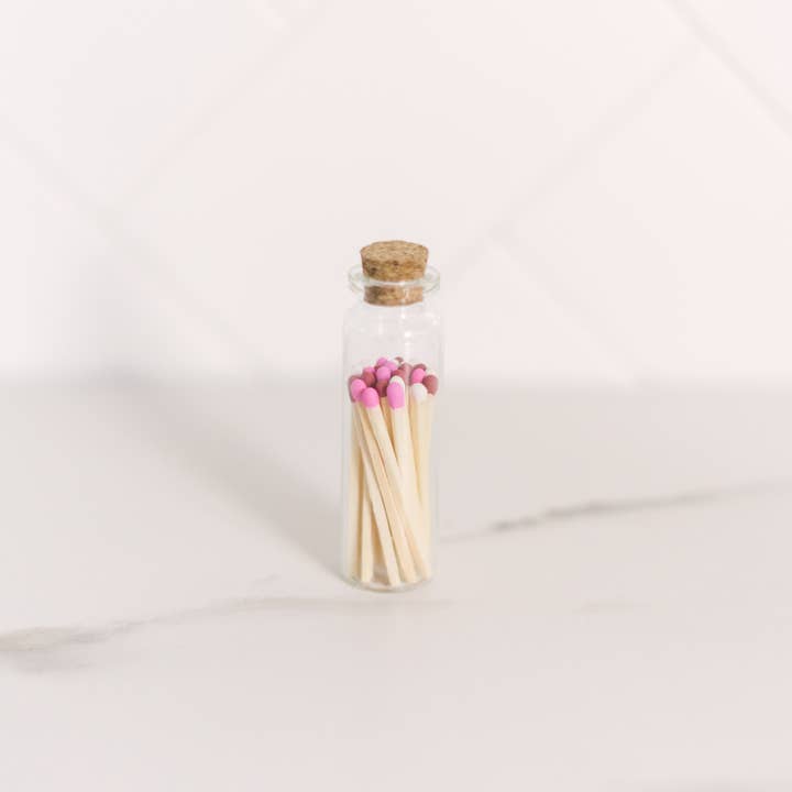River Birch Candles - Wholesale Matches - 2in Valentines Decorative Matches In Jar with striker2