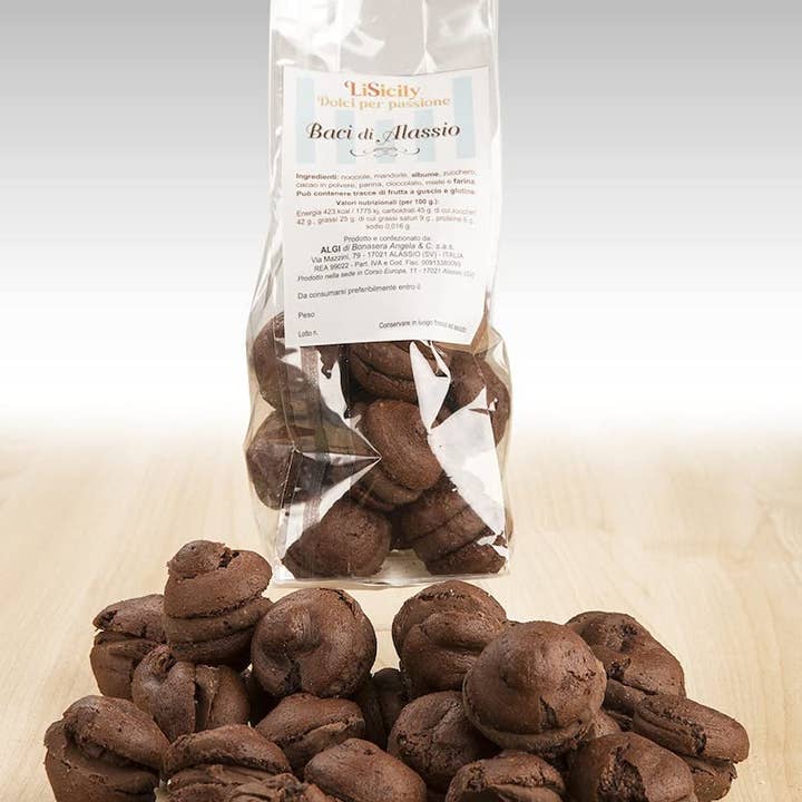 Algi di Bonasera Angela & C saspu - Wholesale Chocolate Covered Sweets - Baci di Alassio Ancient Recipe With Piedmontese Hazelnuts