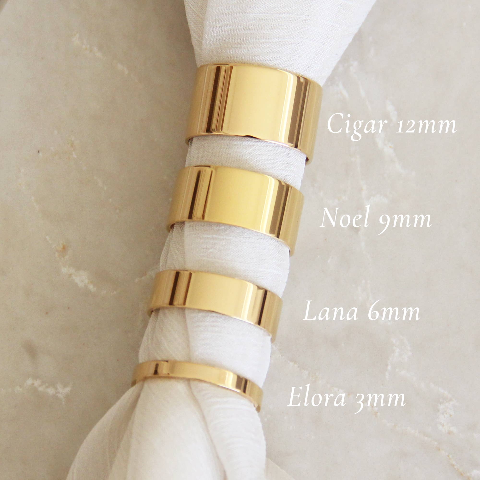 MAIVE - Venta al por mayor Anillo de banda/apilable - Anillo ancho clásico de banda MAIVE1