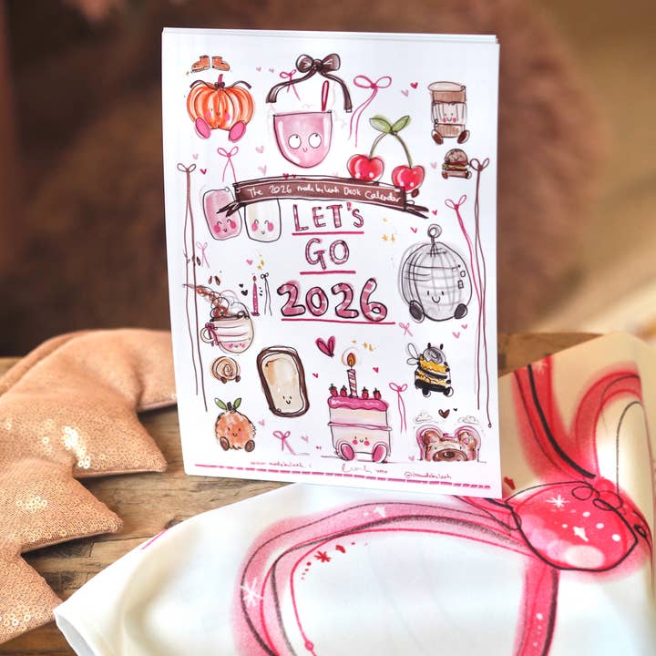 Made by Leah – wholesale Calendar – 2026 Made by Leah Desk Calendar 1