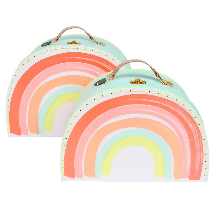 Rainbow Suitcases for wholesale by Meri Meri