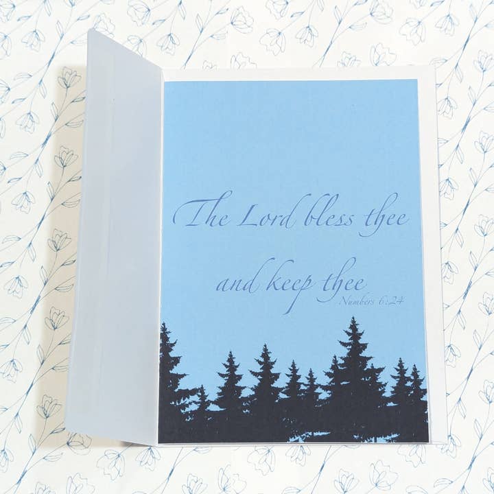 Handmade "The Lord bless thee and keep thee" Greeting Card for wholesale by Made in His image