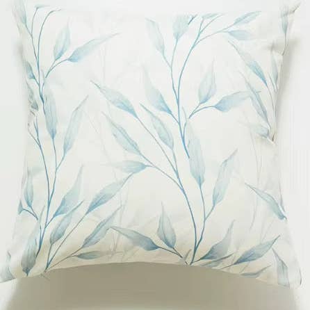 Mama and Tochter - Wholesale Chair Cushion - Waterproof Outdoor Cushion Cover - Blue Leaves
