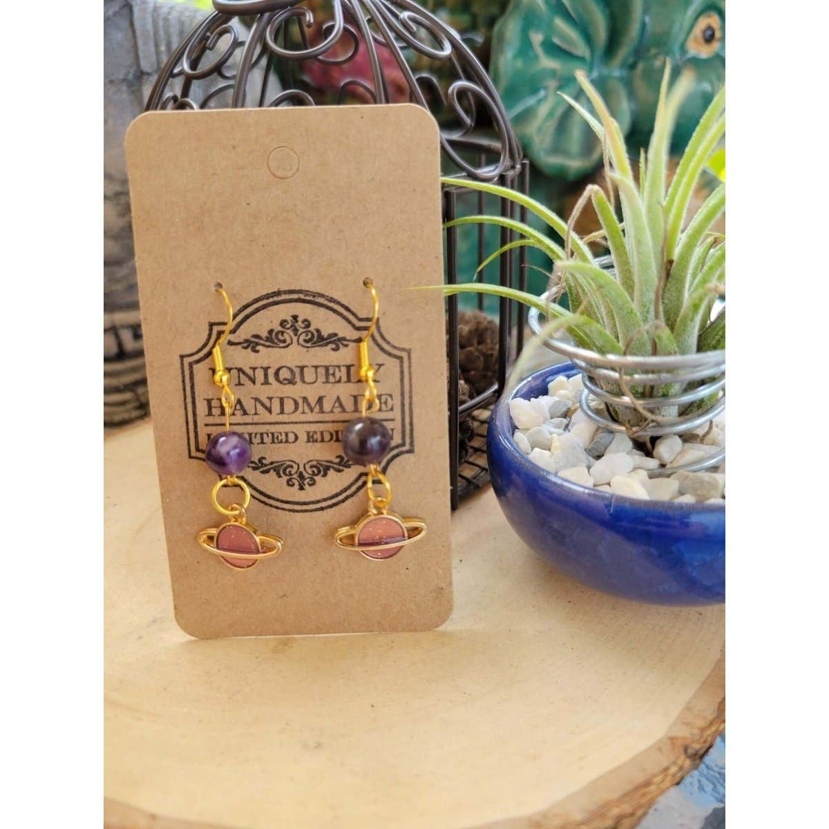 My Magic Place Shop - Wholesale Dangle Earrings - Planet  Crystal Earrings ,Stacked Stone Drop Earrings |Charm1